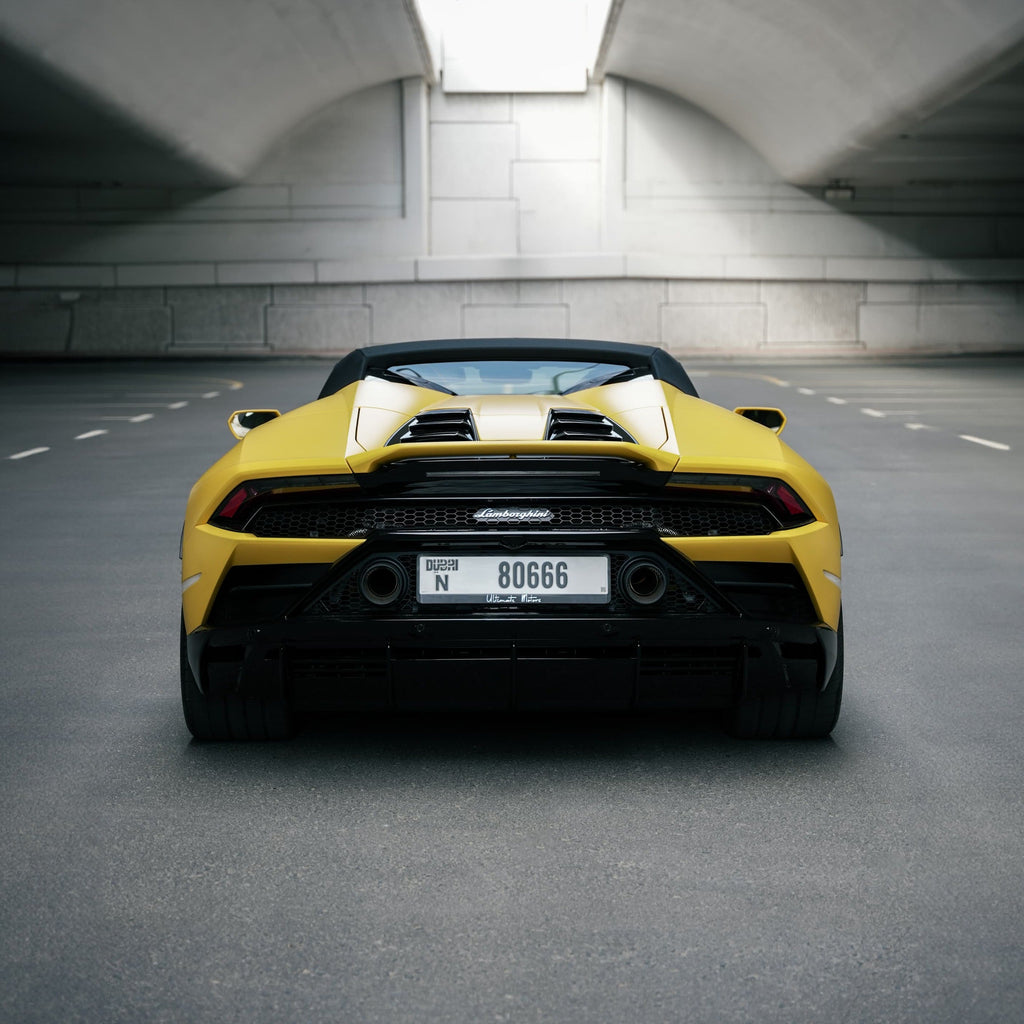 Lamborghini Huracan Evo_ Spyder Back View