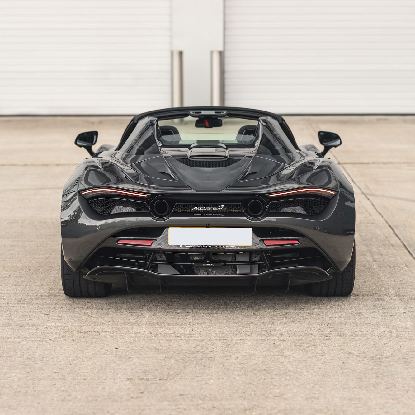 McLaren 720S Supercar Back View