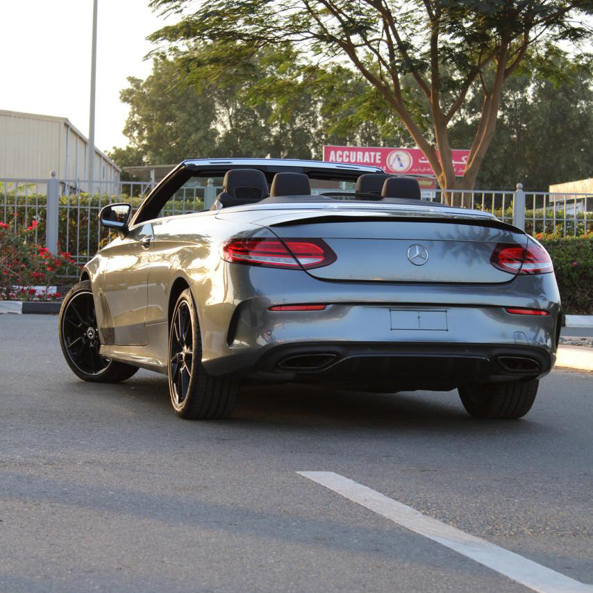 Mercedes C200 Convertible Back Side View