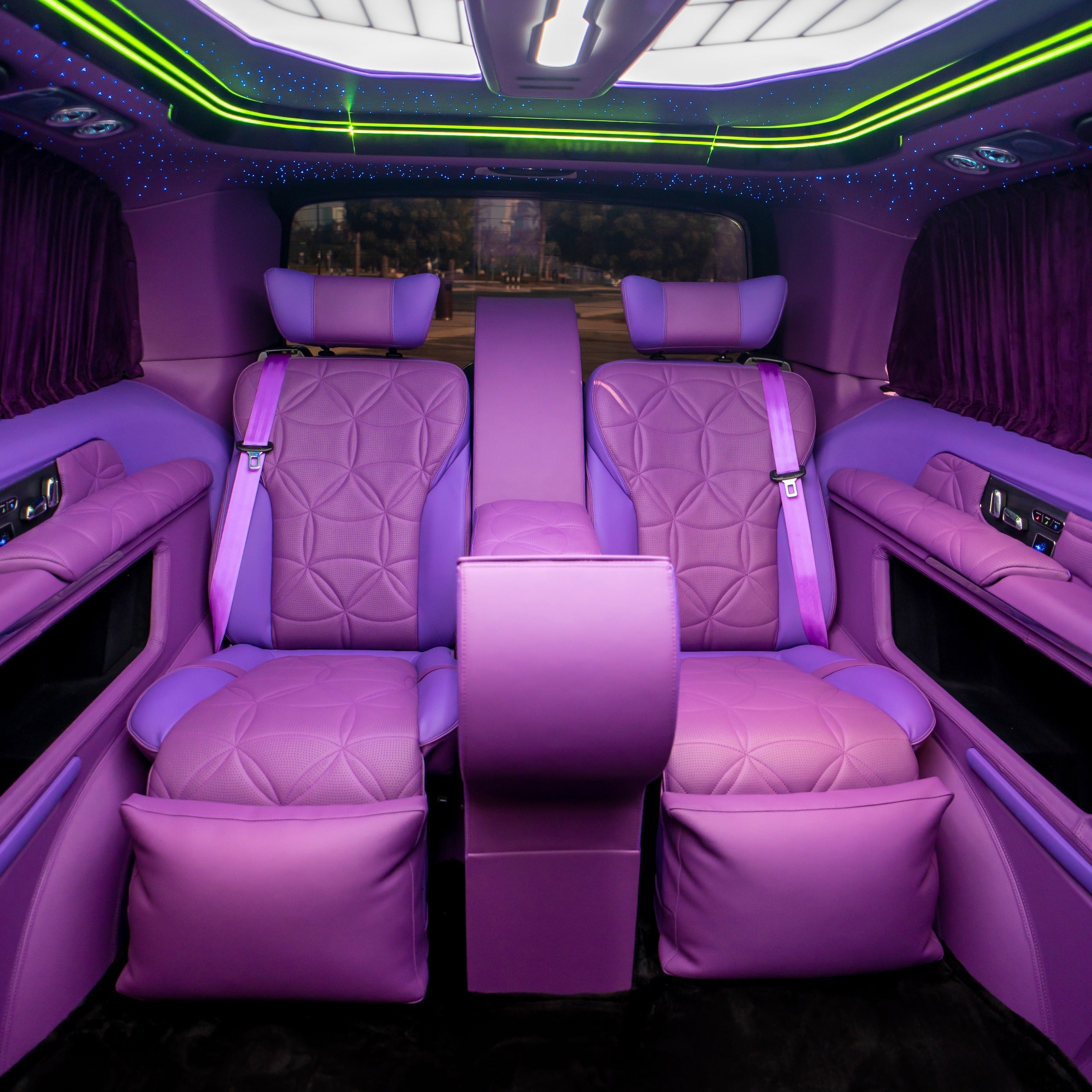 Mercedes Maybach Lavender Spacious Interior Seats in Dubai