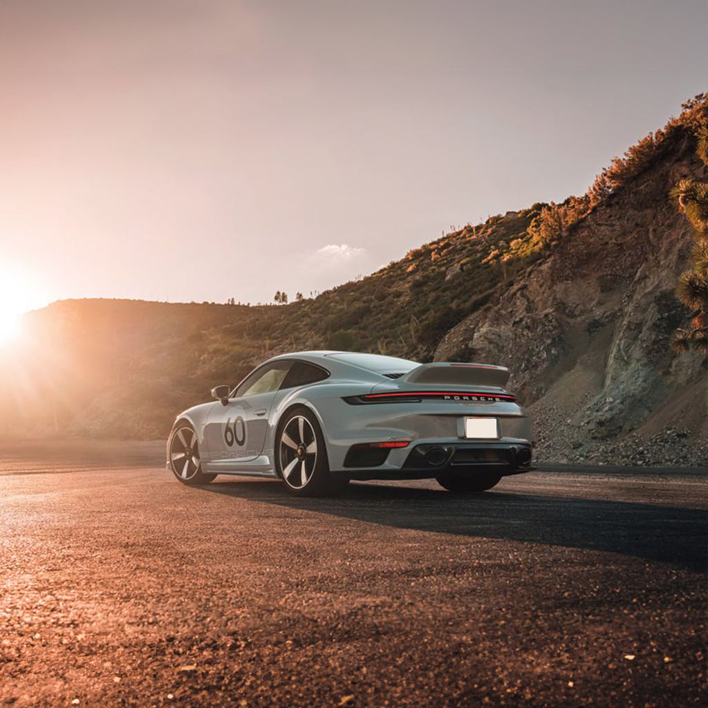 Porsche 911 Turbo S Back Side View